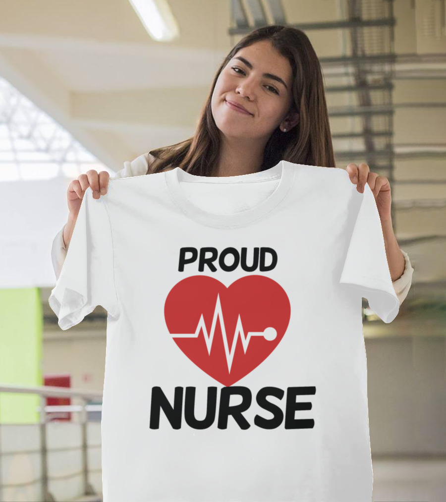 Proud Nurse Heartbeat T-Shirt