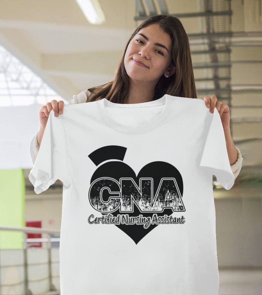CNA Certified Nursing Assistant Heart T-Shirt
