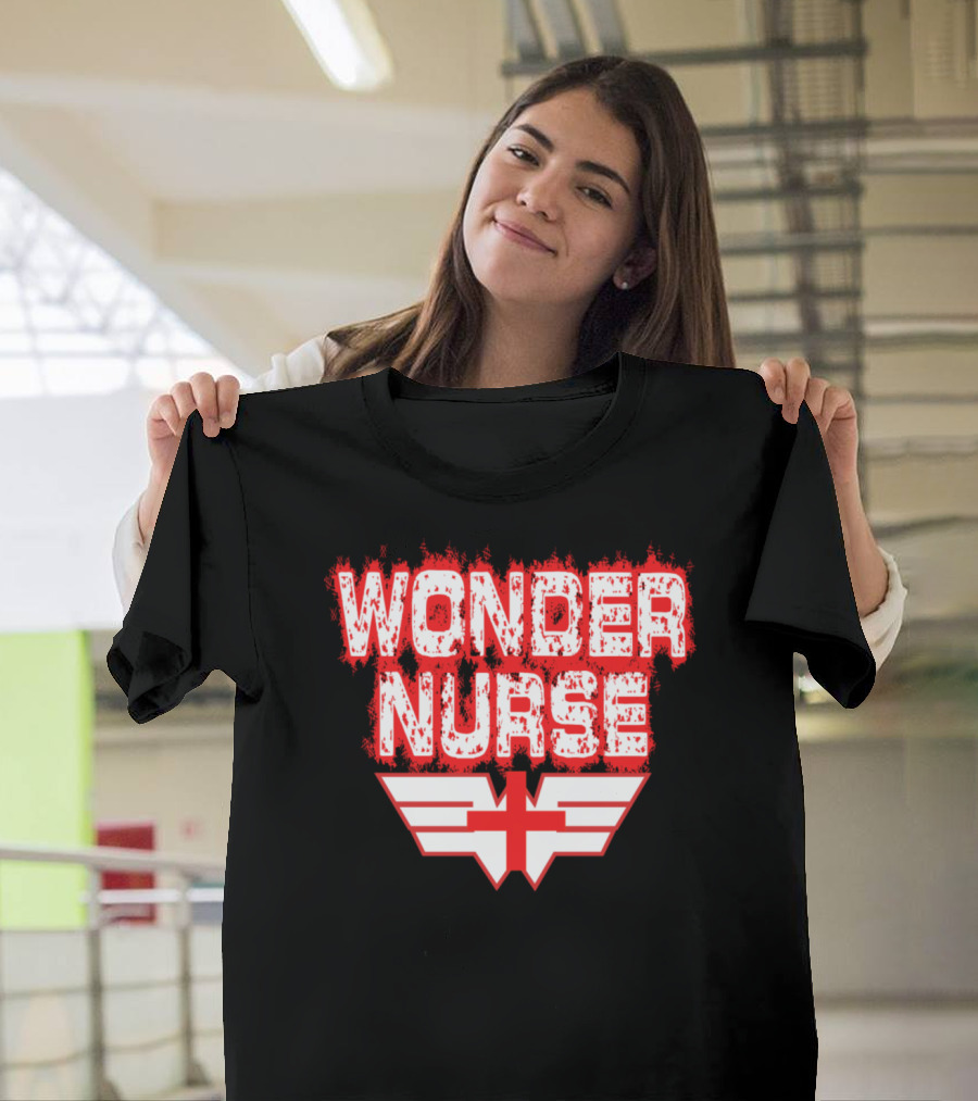 Wonder Nurse Winged Cross Hero T-Shirt