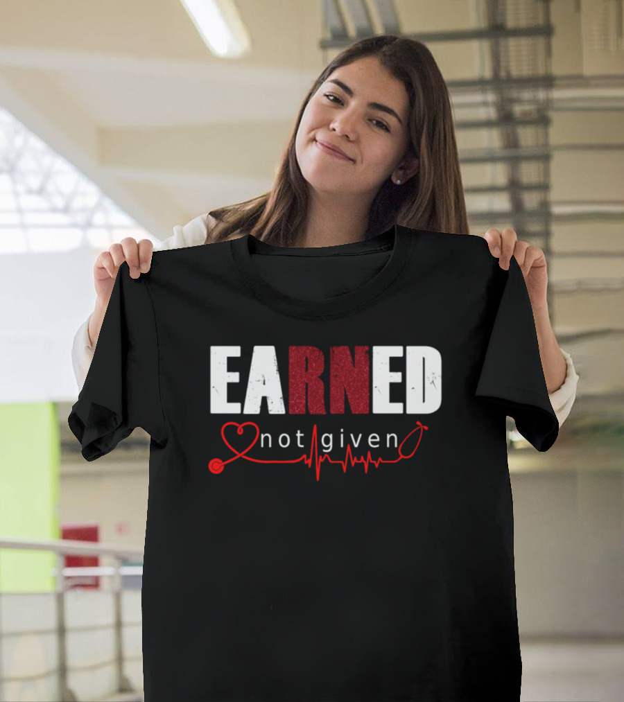 EARNED Not Given Heartbeat Line T-Shirt