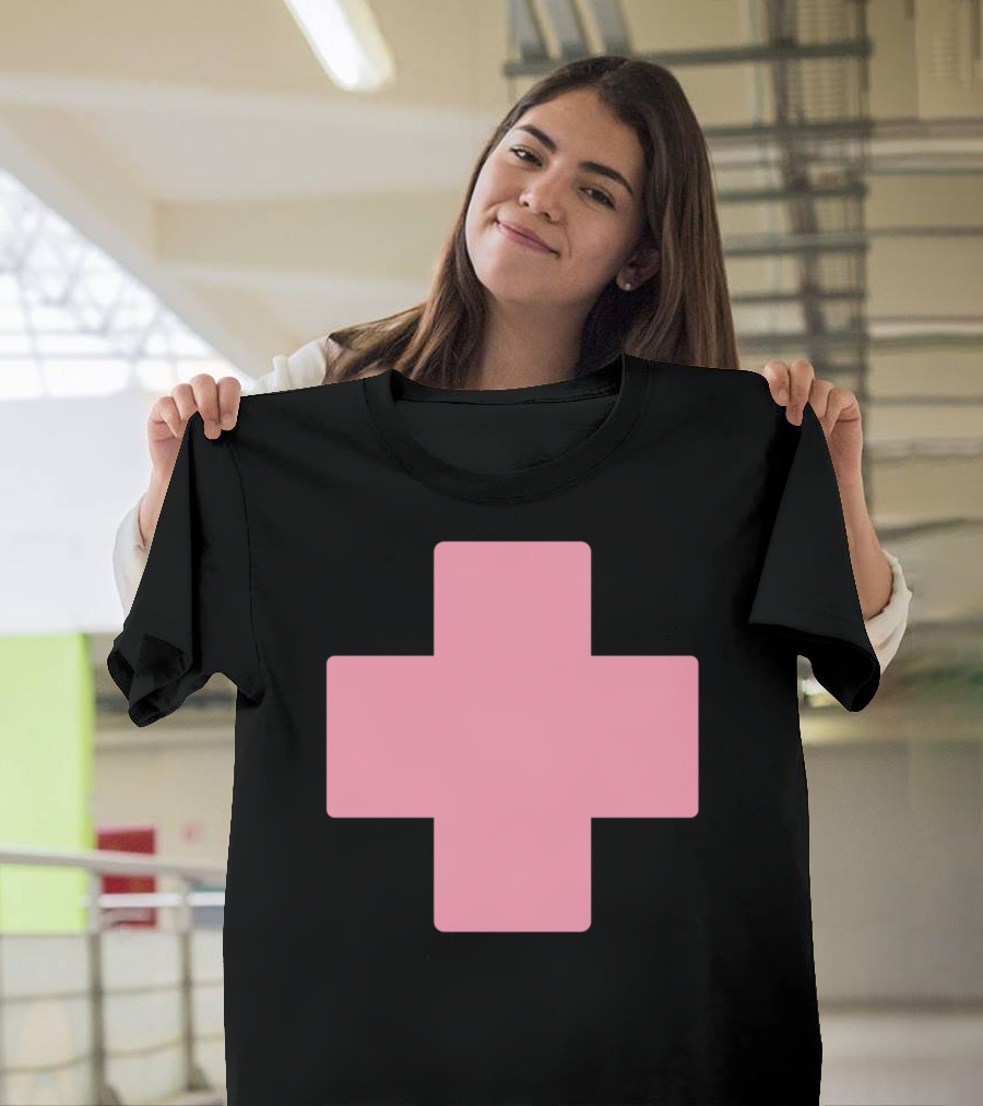 Pink Medical Cross T-Shirt