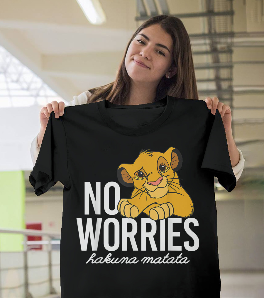 No Worries Hakuna Matata Simba Disney Lion King Classic T-Shirt