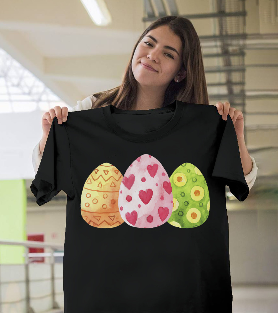 Easter Day Cute Eggs Family Matching Egg Hunting T-Shirt