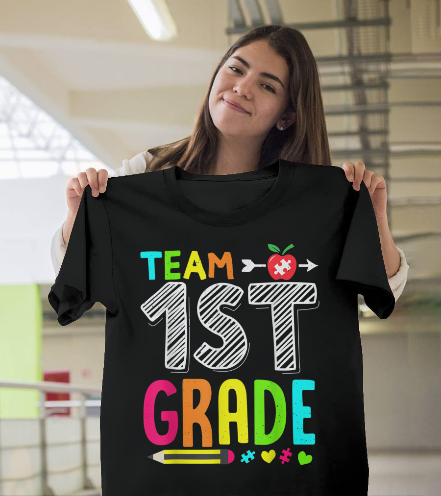 Team 1st Grade Autism Back To School Teacher T-Shirt