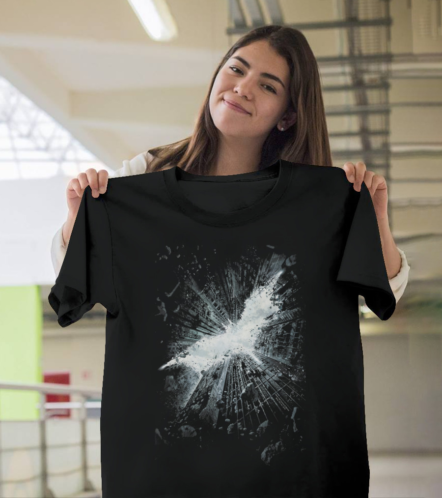Batman Dark Knight Rises Teaser Urban Symbol Collapse T-Shirt
