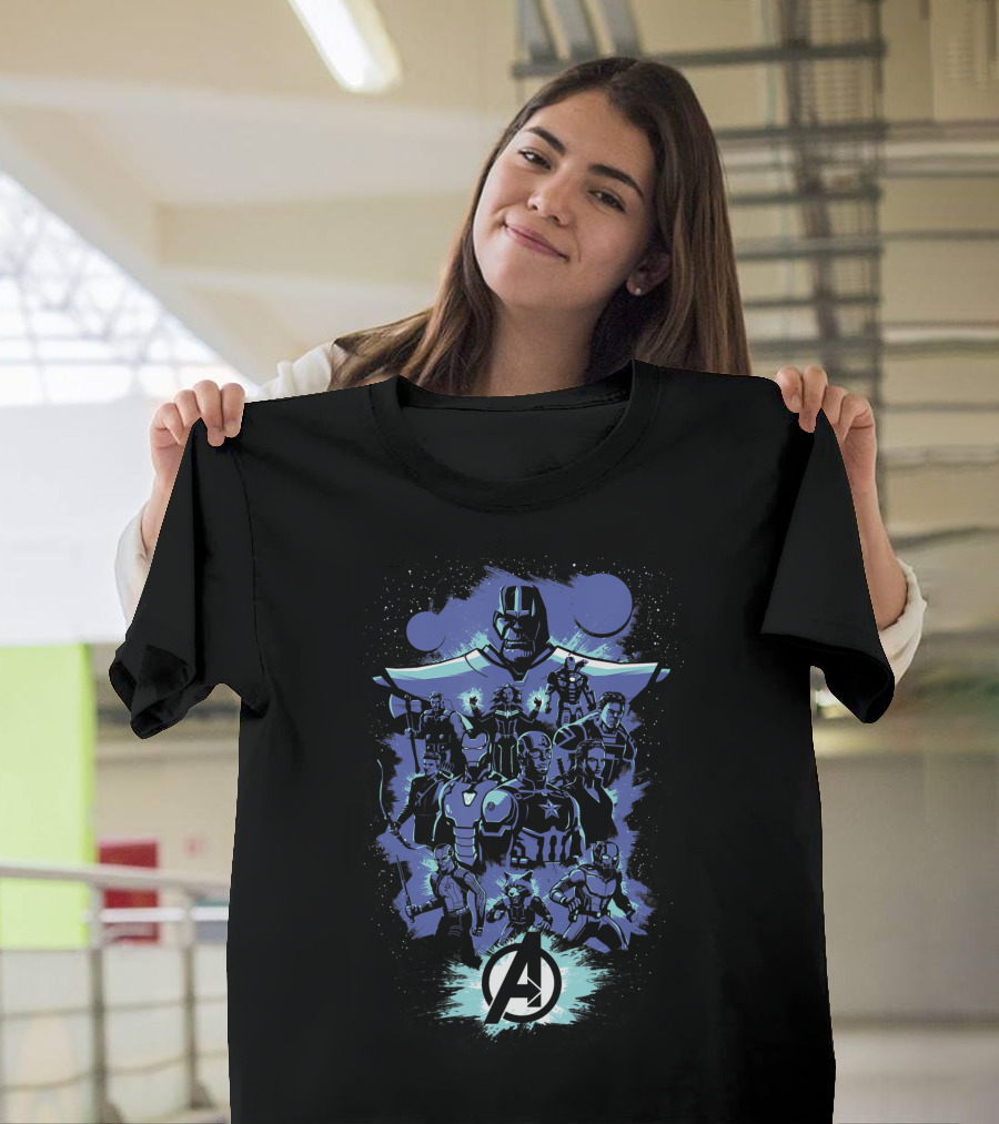 Avengers Endgame Heroes vs Thanos Group T-Shirt