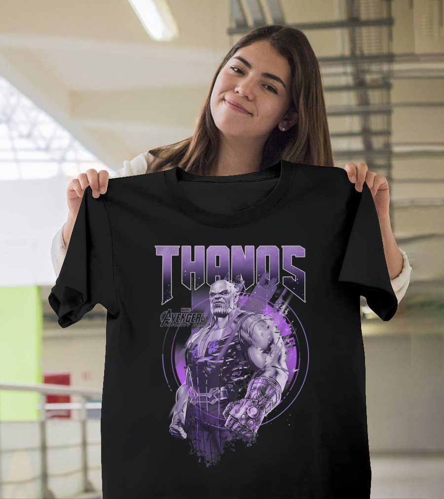 Thanos Marvel Avengers Infinity War Purple Hue Villain T-Shirt