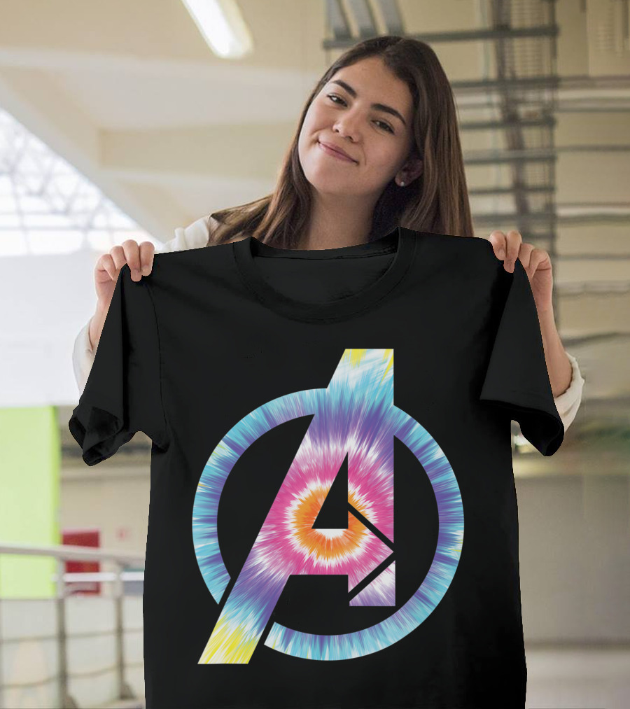Avengers Tie Dye Logo Marvel T-Shirt
