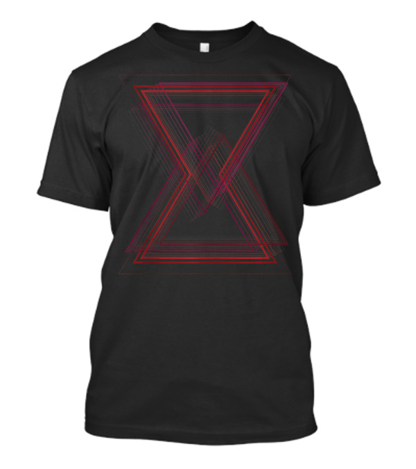 Marvel Black Widow Symbol Natasha Romanoff Red Geometric Hourglass T-Shirt
