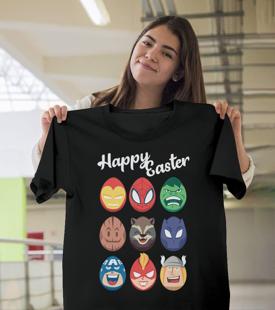 Happy Easter Marvel Avengers Easter Eggs T-Shirt