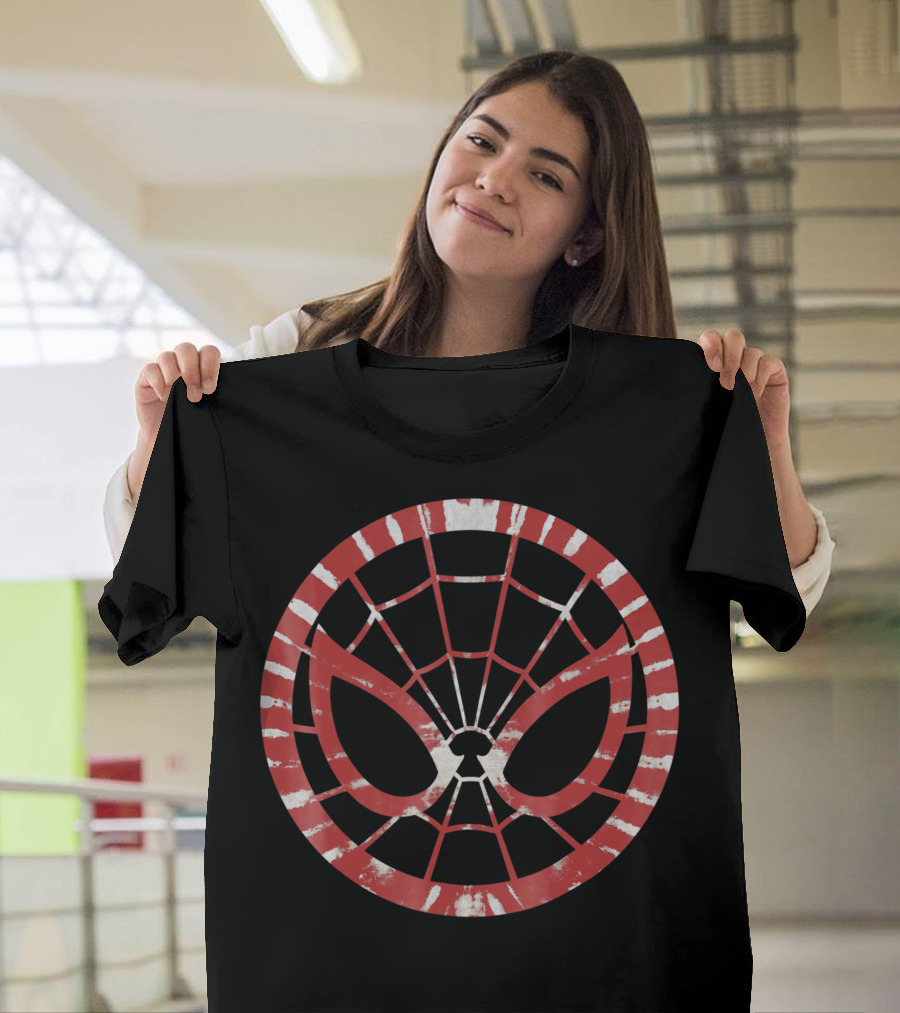 Marvel Spider Man Red Tie Dye Face T-Shirt