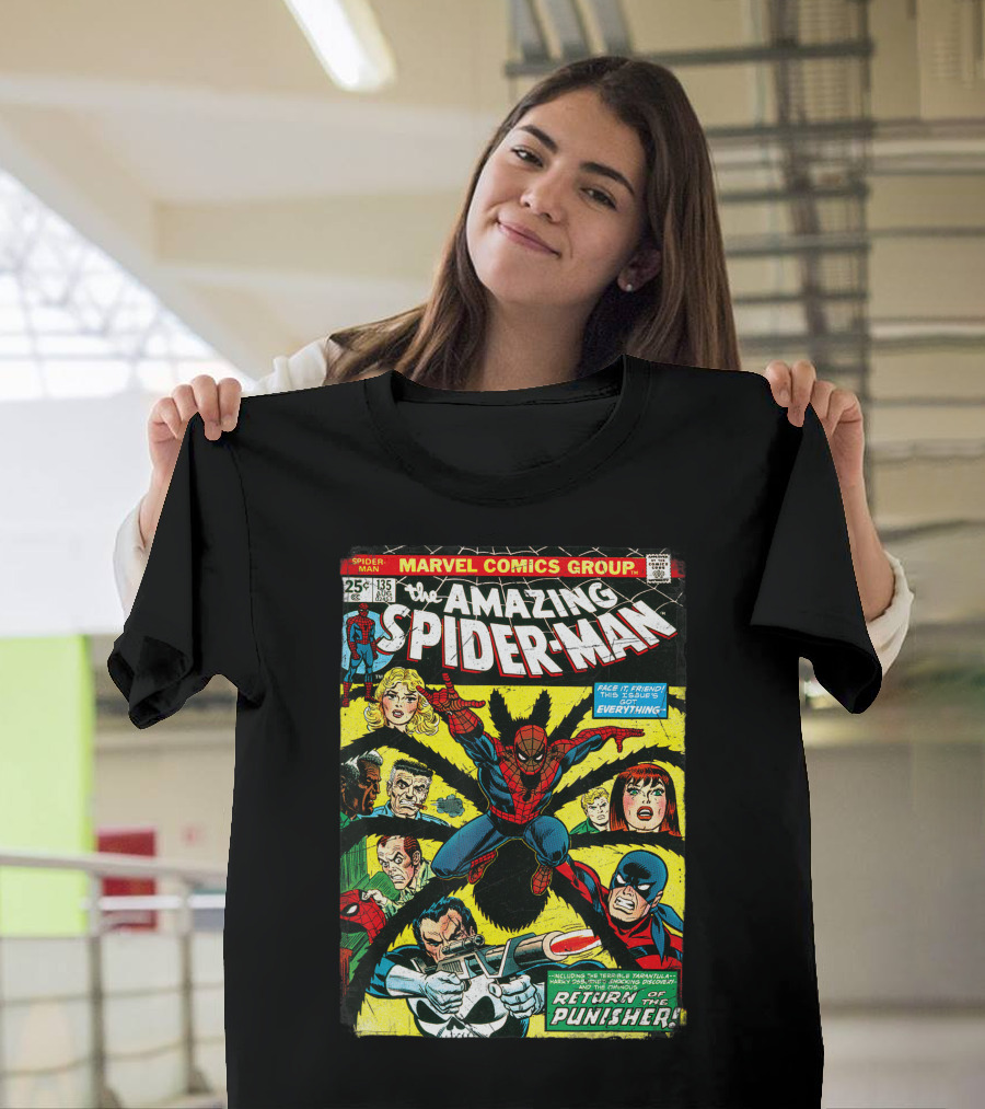 Marvel Comics Group The Amazing Spider-Man 135 Face It Friend This Issue The Punisher Return T-Shirt