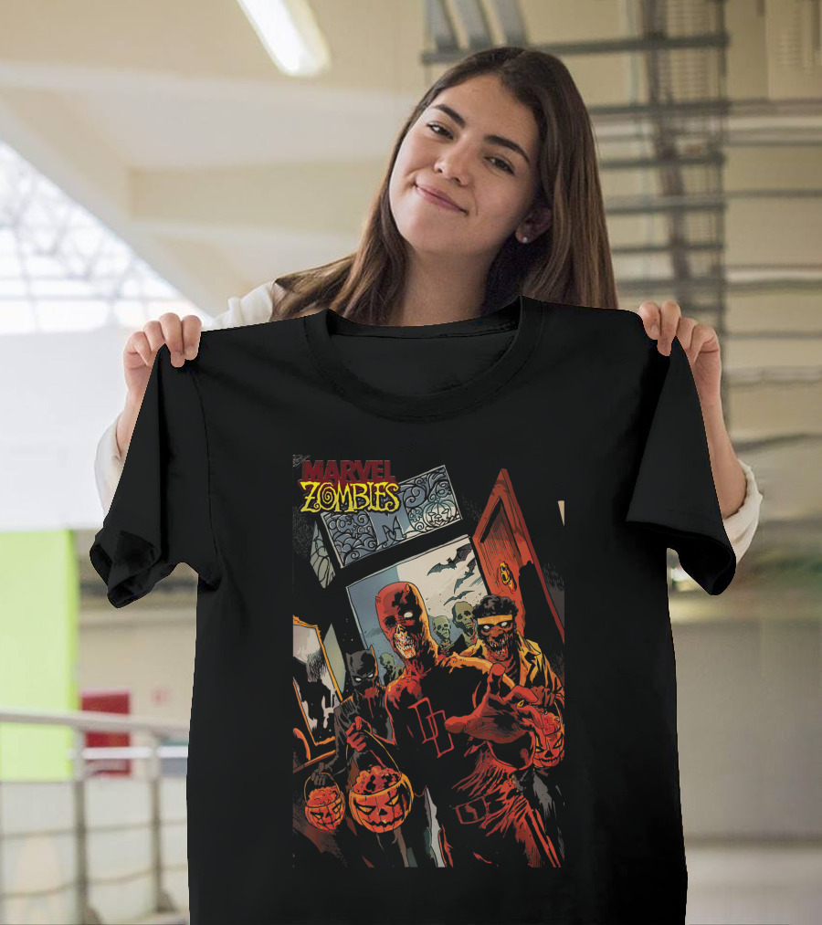 Marvel Zombies Daredevil Halloween Zombie Apocalypse Scene T-Shirt