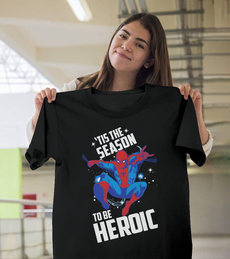 Marvel 'Tis the Season to Be Heroic Spider-Man T-Shirt