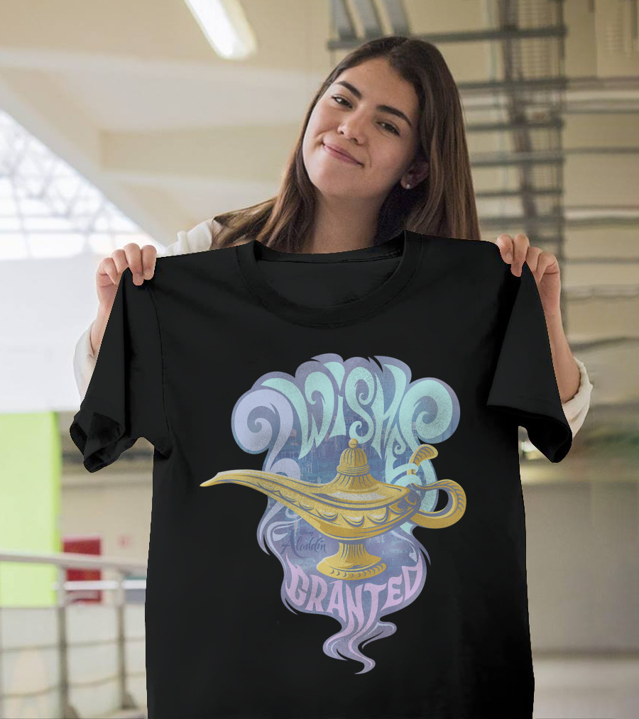 Disney Aladdin Wishes Granted Genie Lamp T-Shirt