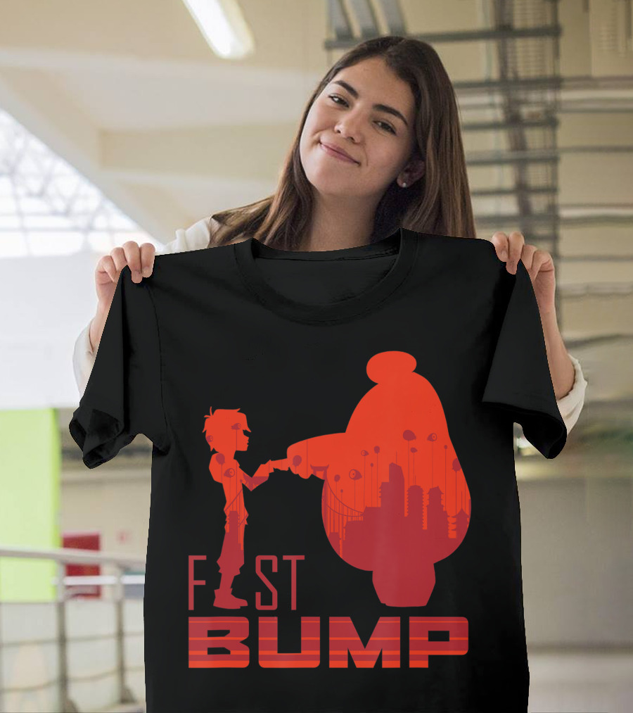 Disney Big Hero 6 Hiro And Baymax Fist Bump City T-Shirt