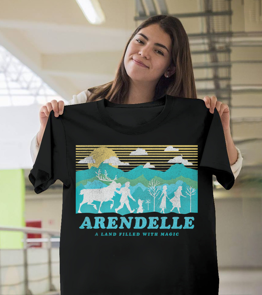 Arendelle A Land Filled with Magic Disney Frozen 2 Group Scene T-Shirt