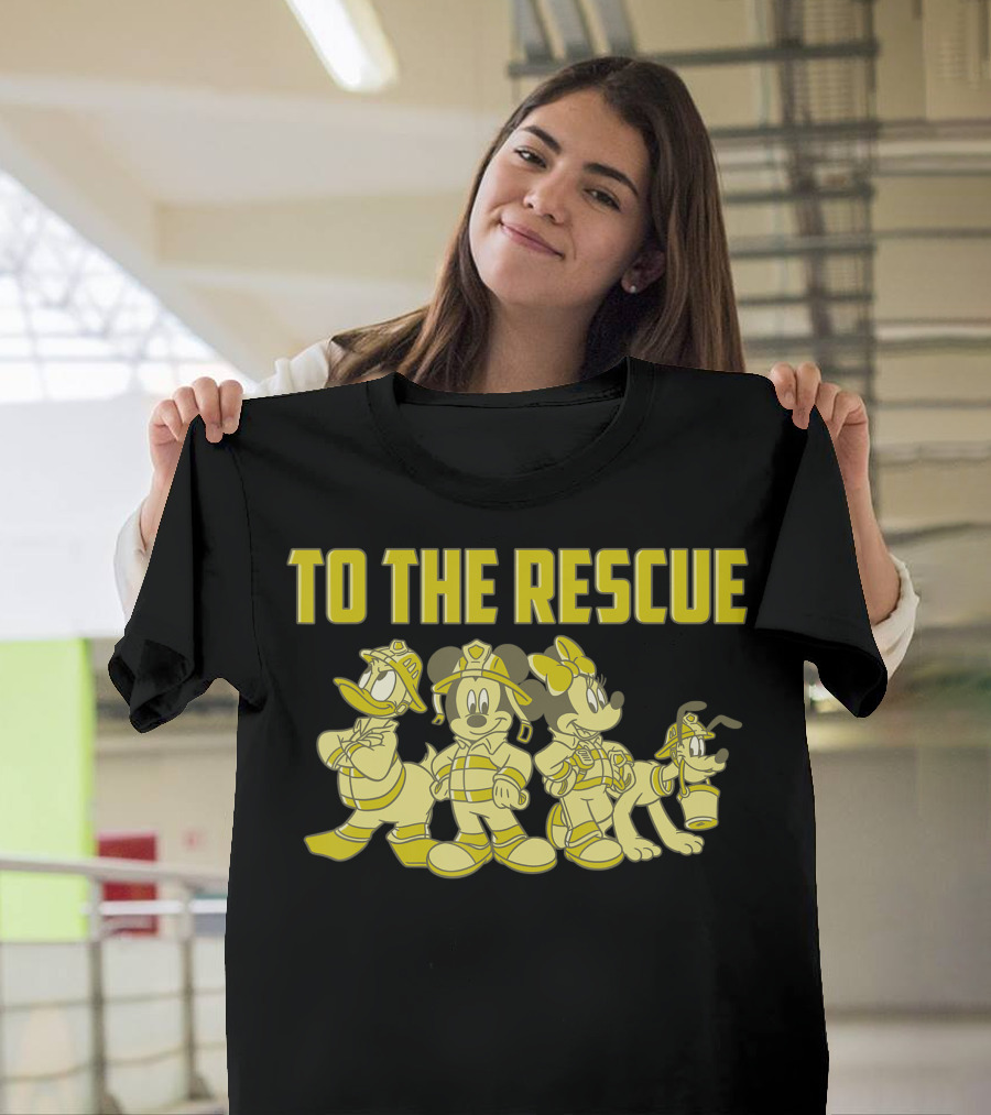 Disney Mickey And Friends Firefighters To The Rescue To The Rescue T-Shirt