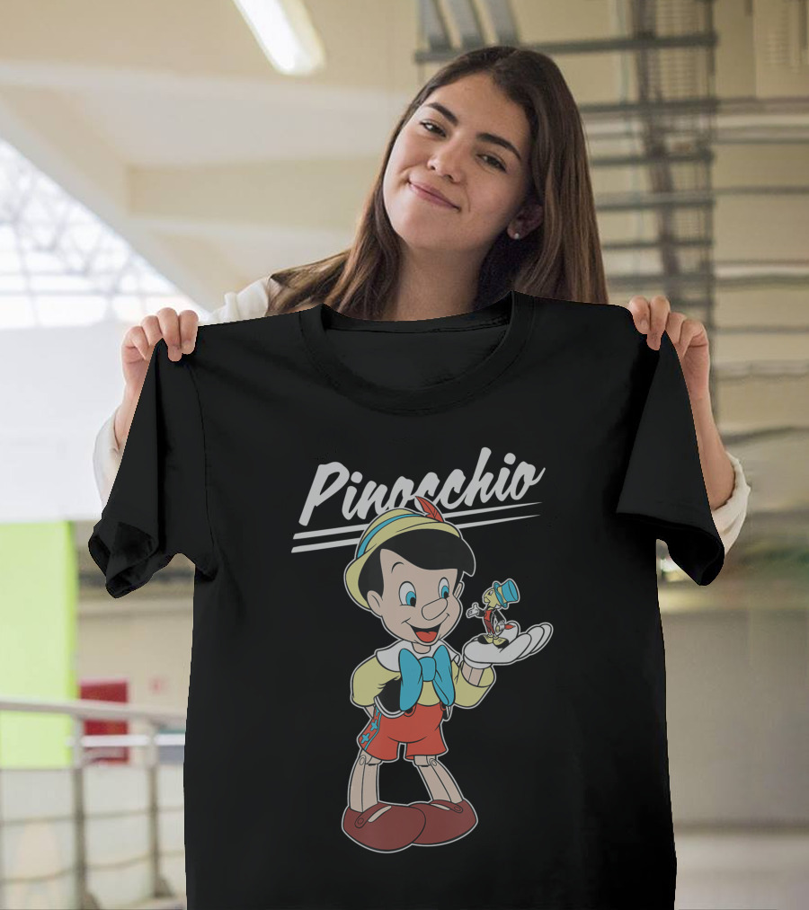 Pinocchio and Jiminy Cricket Classic Disney Friends T-Shirt