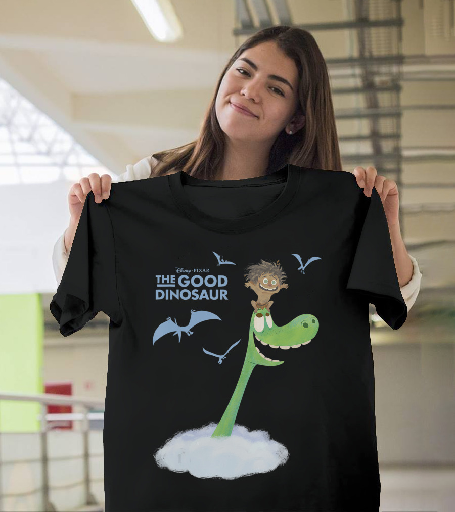Disney Pixar The Good Dinosaur with Pterodactyls in the Clouds T-Shirt