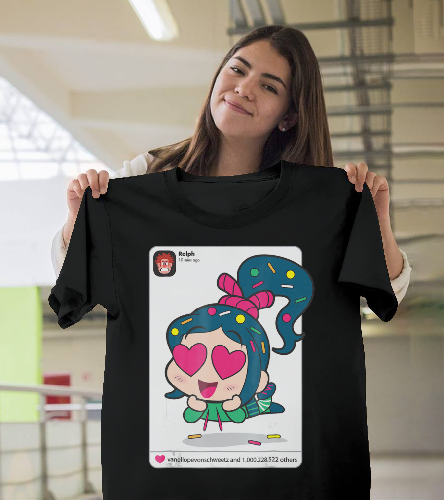Ralph Breaks The Internet Vanellope von Schweetz Heart Eyes Sprinkles T-Shirt