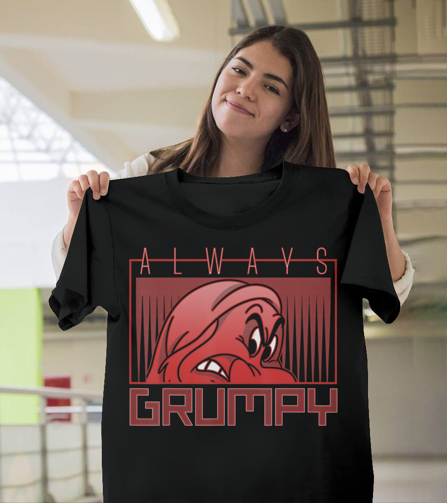 Disney Snow White Grumpy Always Grumpy Face T-Shirt