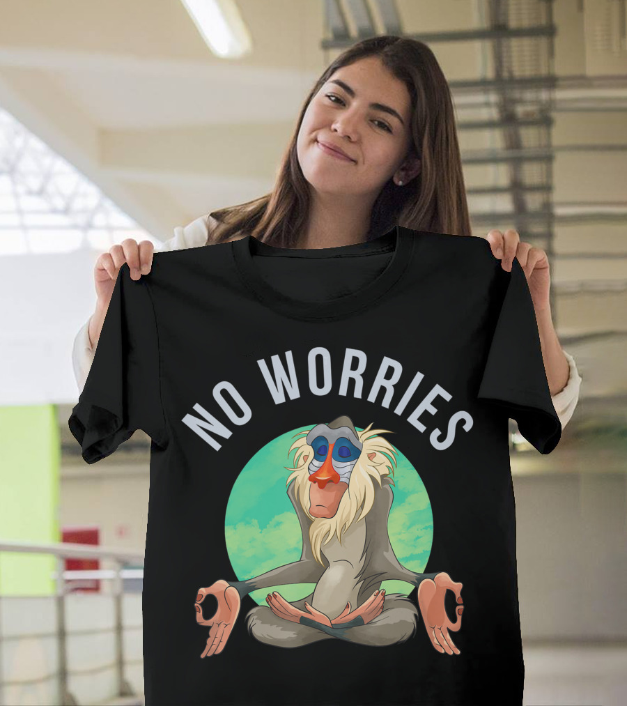 Disney The Lion King Rafiki No Worries Meditation Relaxation T-Shirt