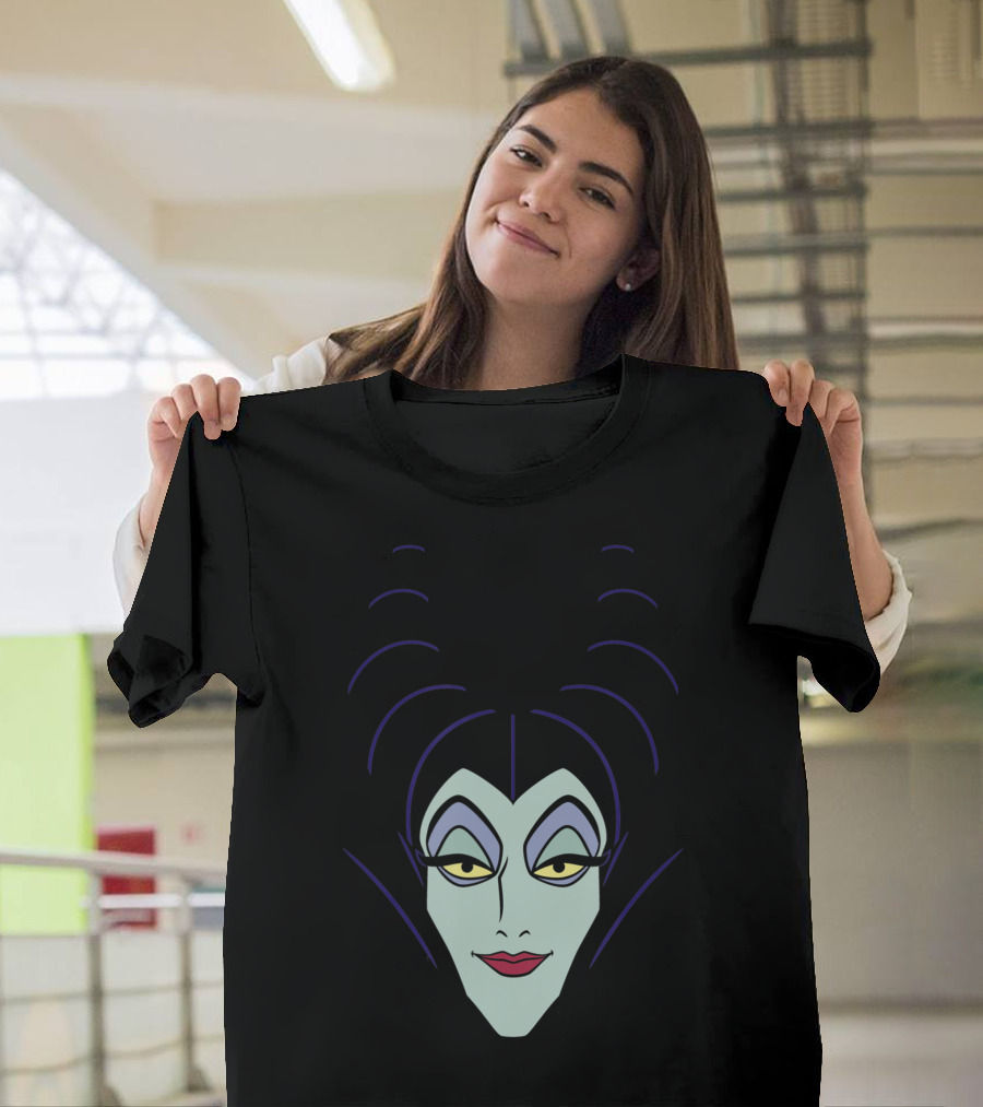 Maleficent Face Disney Villains Iconic Character T-Shirt