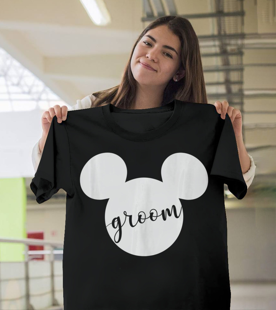 Disney Mickey Groom Mens Shirt Mickey and Friends T-Shirt