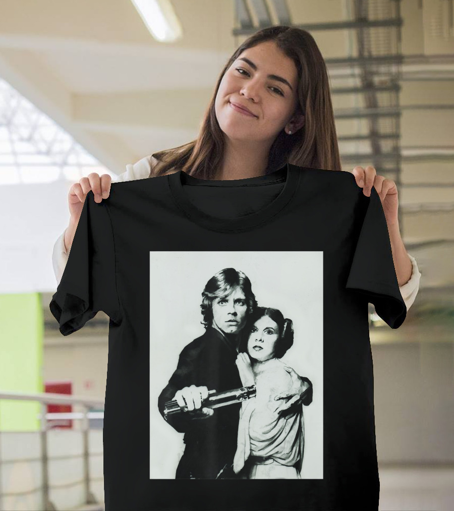 Star Wars Luke Skywalker Princess Leia Iconic Twins Scene T-Shirt
