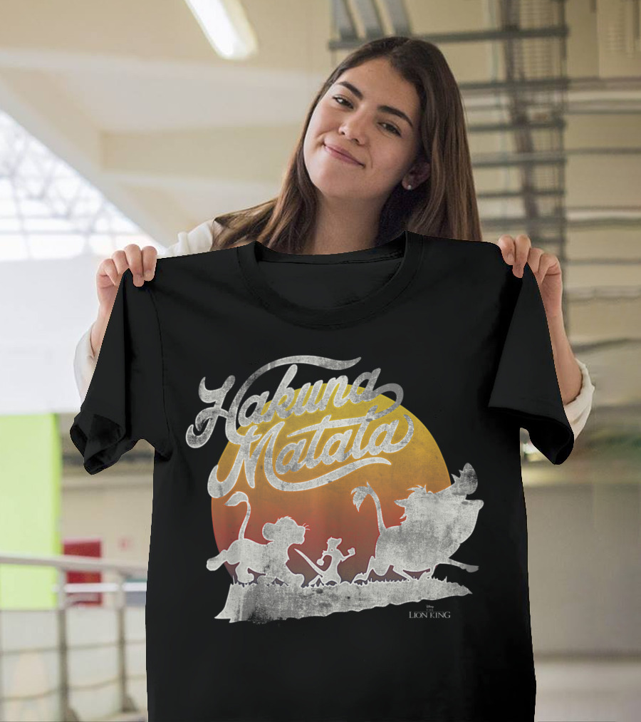 Lion King Hakuna Matata Sunset Silhouette Disney T-Shirt