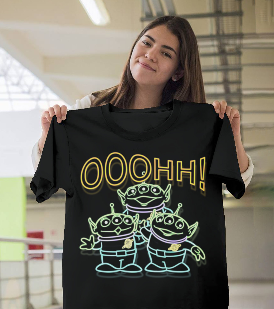 Toy Story Neon Aliens Ooohh Disney Pixar T-Shirt