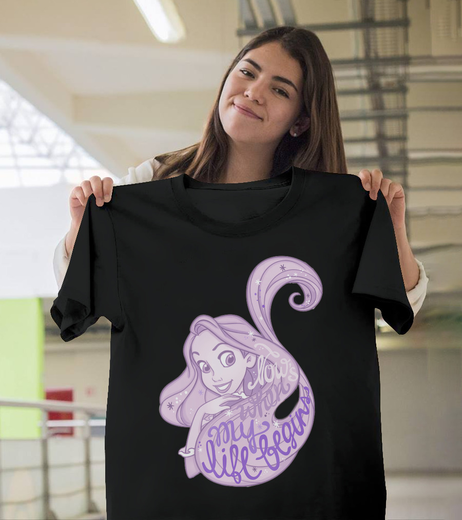 Disney Tangled Rapunzel Now When My Life Begins T-Shirt