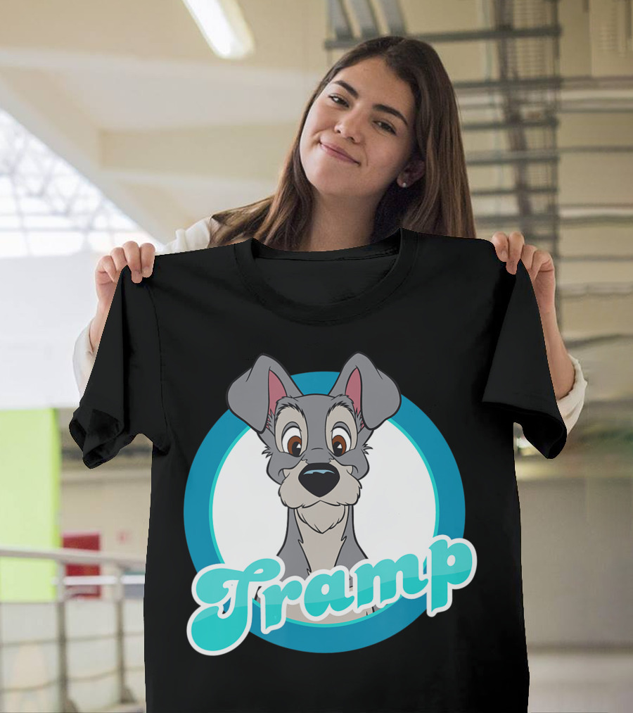 Disney Tramp Face Lady And The Tramp Iconic Character T-Shirt