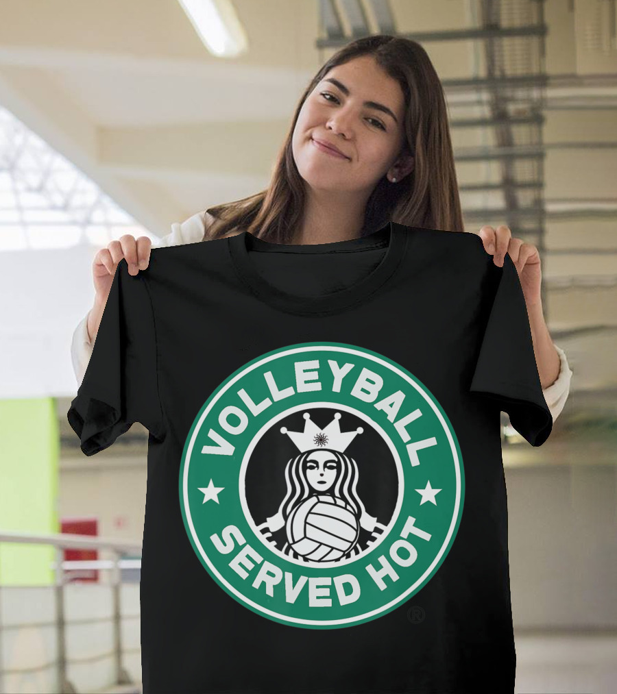 VOLLEYBALL SERVED HOT FUNNY VOLLEYBALL LOGO DESIGN GREAT T-Shirt