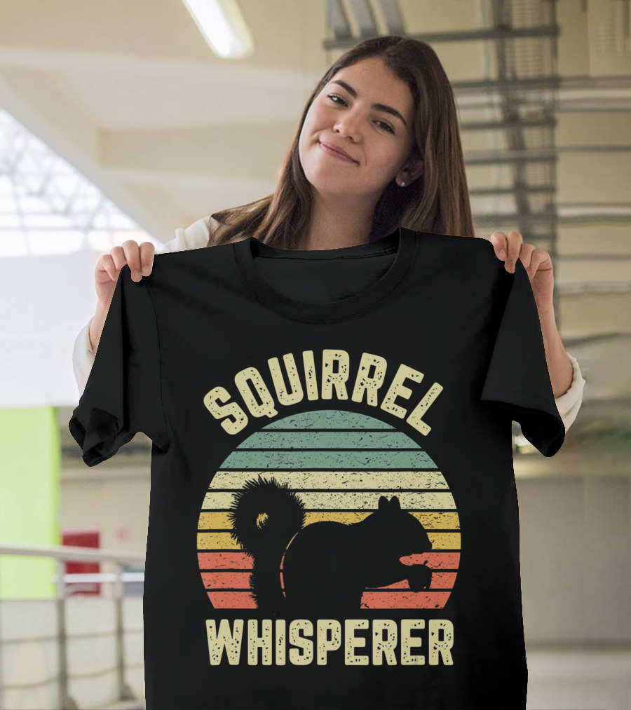 Squirrel Whisperer Retro Vintage Lover T-Shirt
