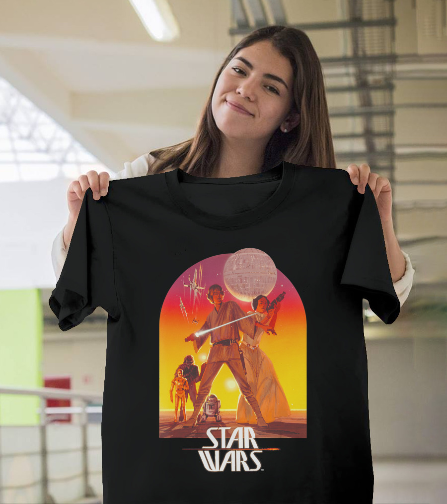 Star Wars Ralph McQuarrie Luke Leia Alderaan Death Star Tatooine T-Shirt