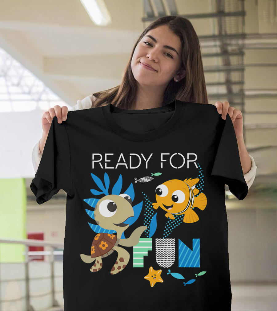 READY FOR FUN Disney Pixar Nemo And Squirt T-Shirt