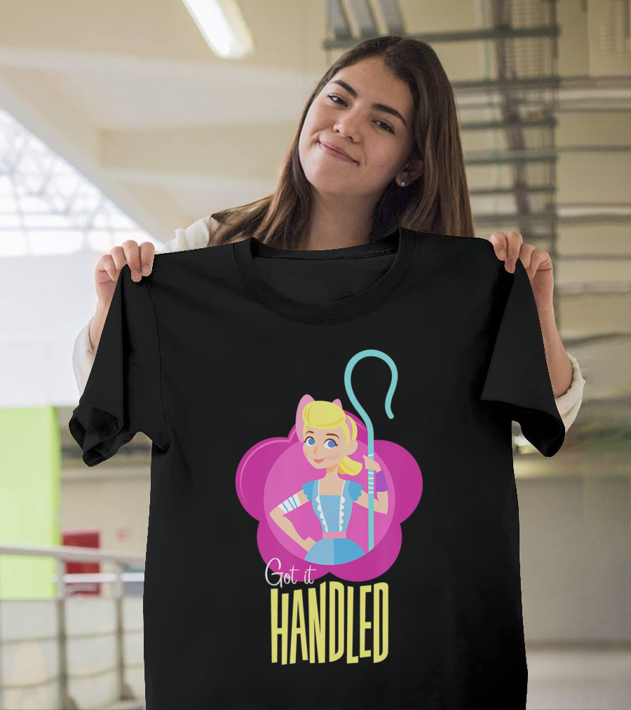 Disney Pixar Toy Story 4 Bo Peep Got It Handled Flower Outline T-Shirt