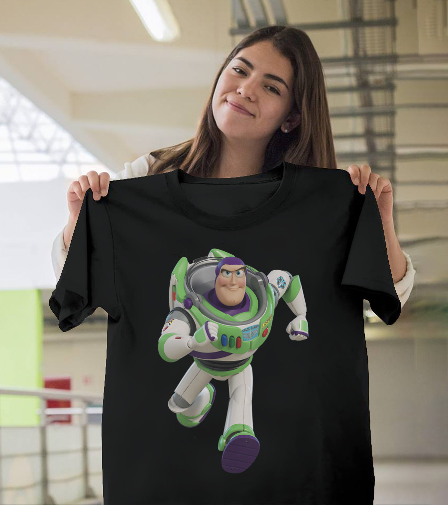 Disney Pixar Toy Story 4 Buzz Lightyear Running Action Hero T-Shirt