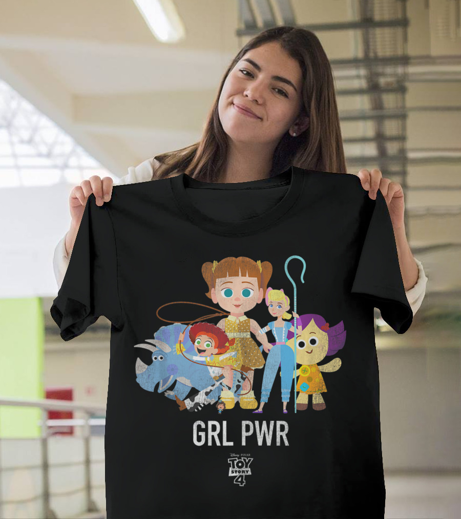Disney Pixar Toy Story 4 GRL PWR Stylized Character Group T-Shirt