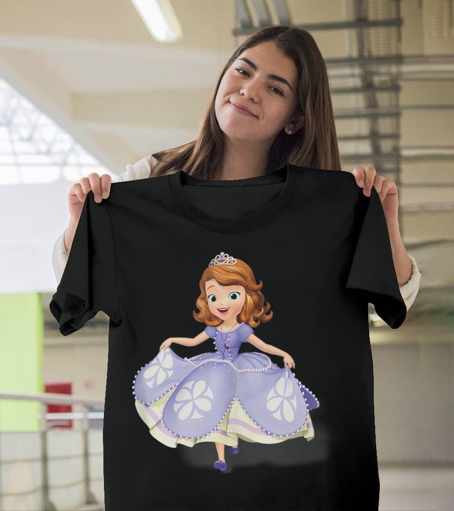 Sofia the First Disney Princess Purple Dress and Tiara T-Shirt