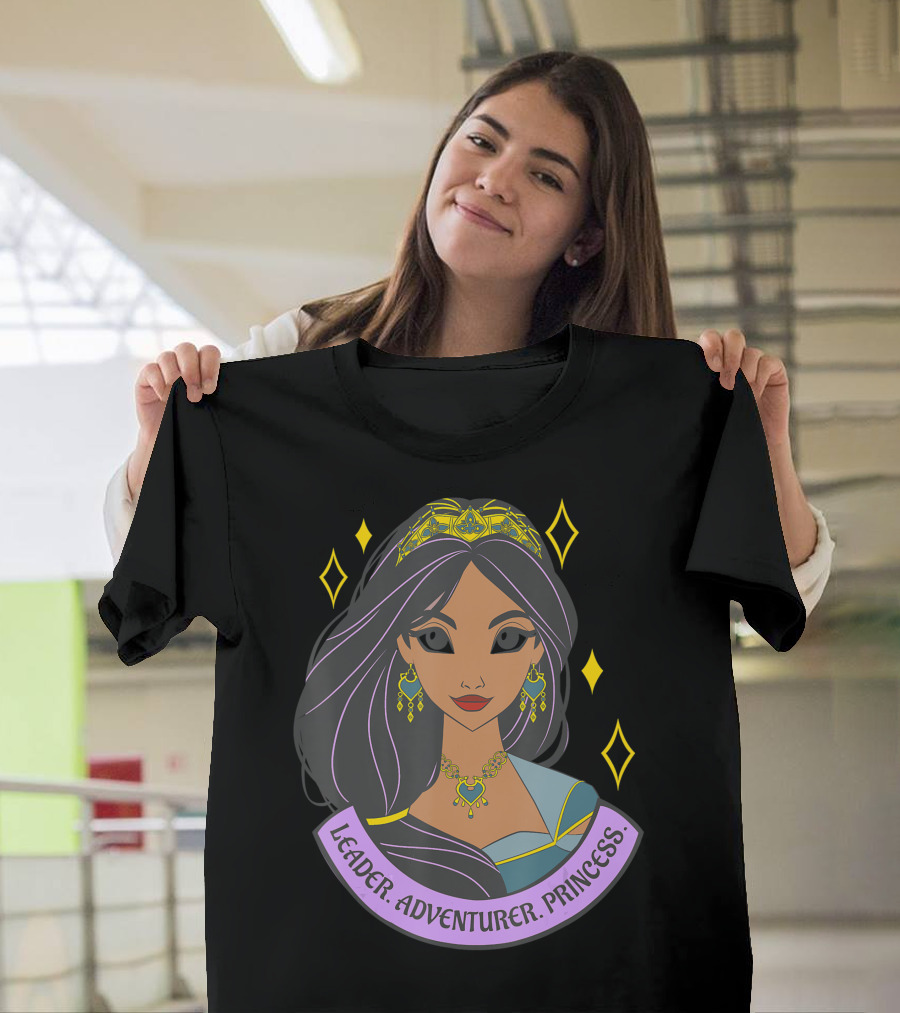 Disney Aladdin Live Action Jasmine Leader Adventurer Princess Banner T-Shirt
