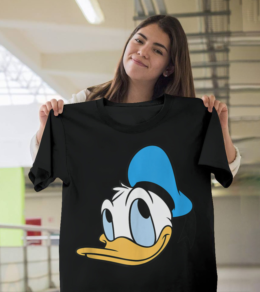 Disney Donald Duck Classic Face Blue Hat T-Shirt