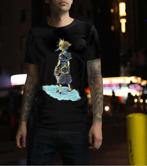 Kingdom Hearts Sora Sea Salt Ice Cream Sketch Disney T-Shirt