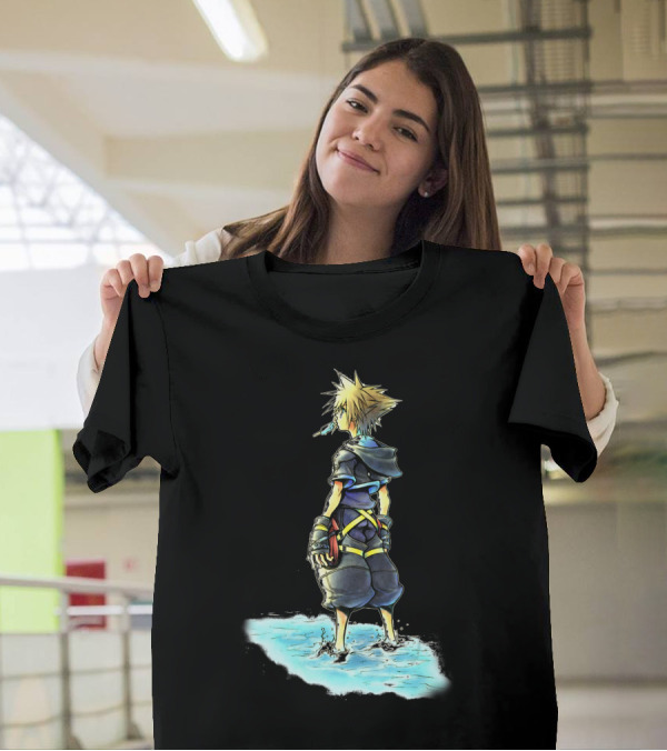 Kingdom Hearts Sora Sea Salt Ice Cream Sketch Disney T-Shirt