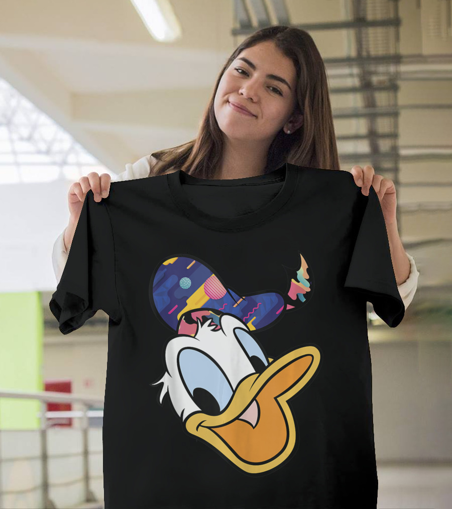 Disney Mickey And Friends Donald Duck Colorful Hat T-Shirt