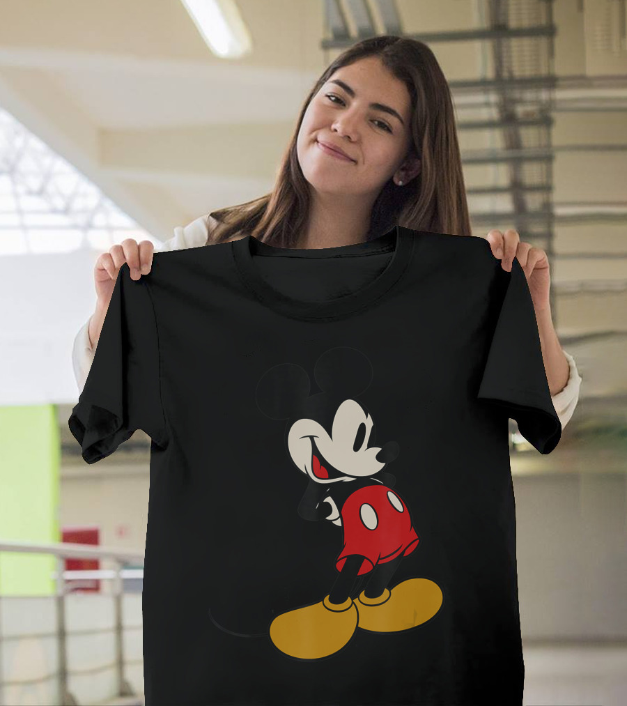 Disney Mickey Mouse Classic Red Shorts Smile T-Shirt