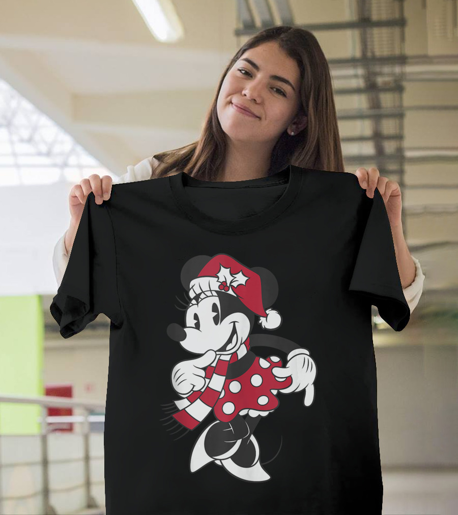 Minnie Mouse Christmas Holiday Cheer Disney Classic T-Shirt