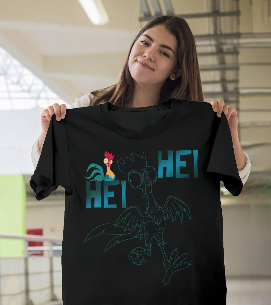 Disney Moana Hei Hei Outline Character T-Shirt
